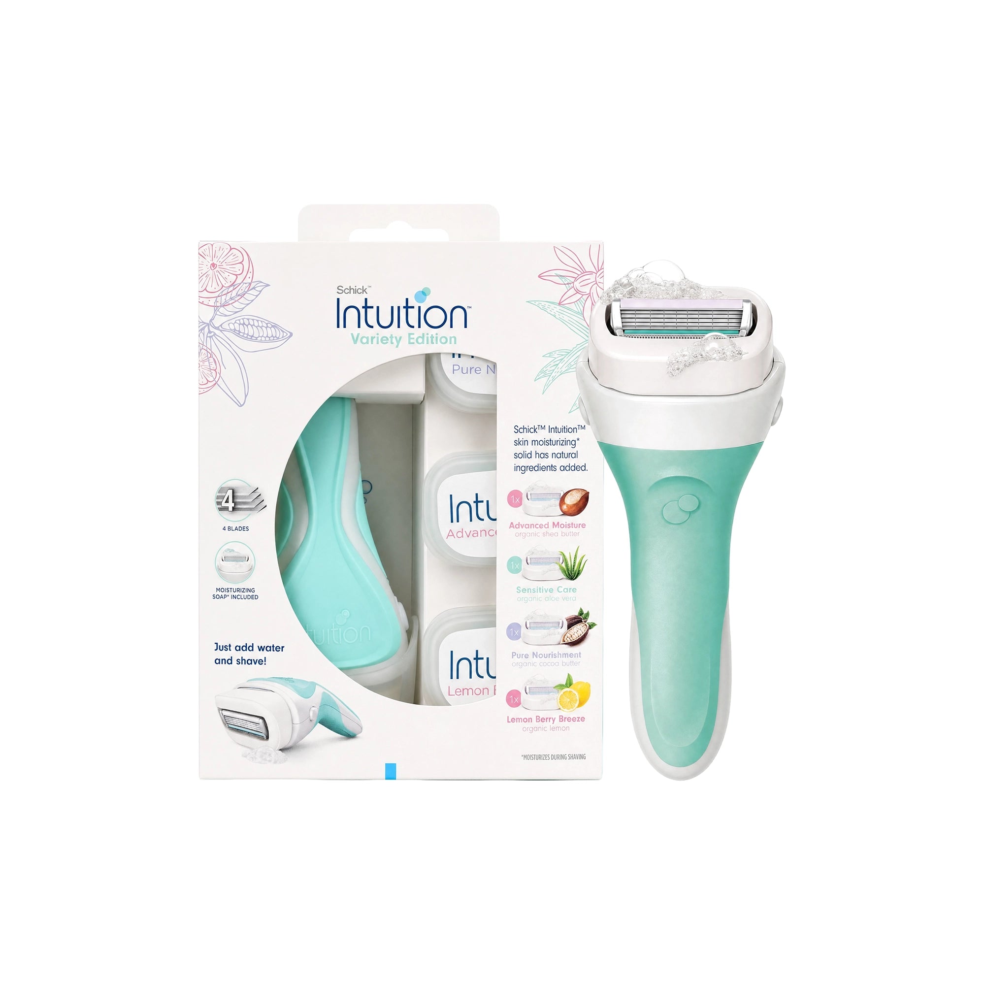 57400-Schick Intuition Variet Edition 4 Blades 4Pcs +1