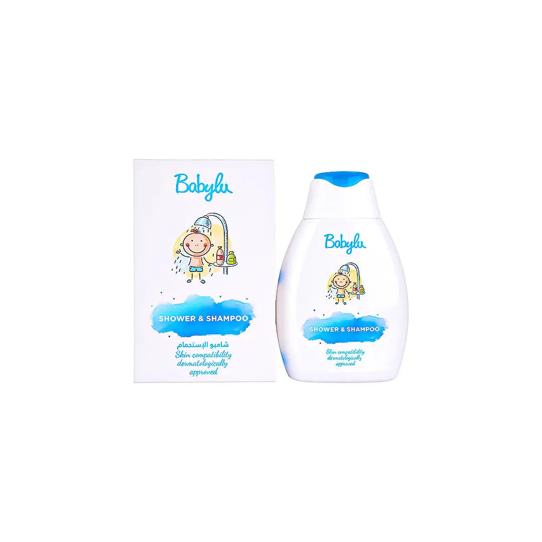 57409-Babylu Shower & Shampoo 250ml +1