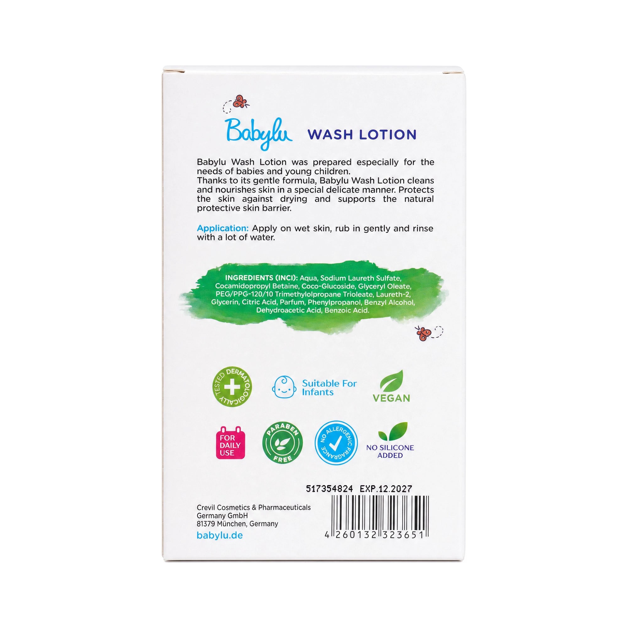 57411-Babylu Bath Wash Lotion 250ml +4