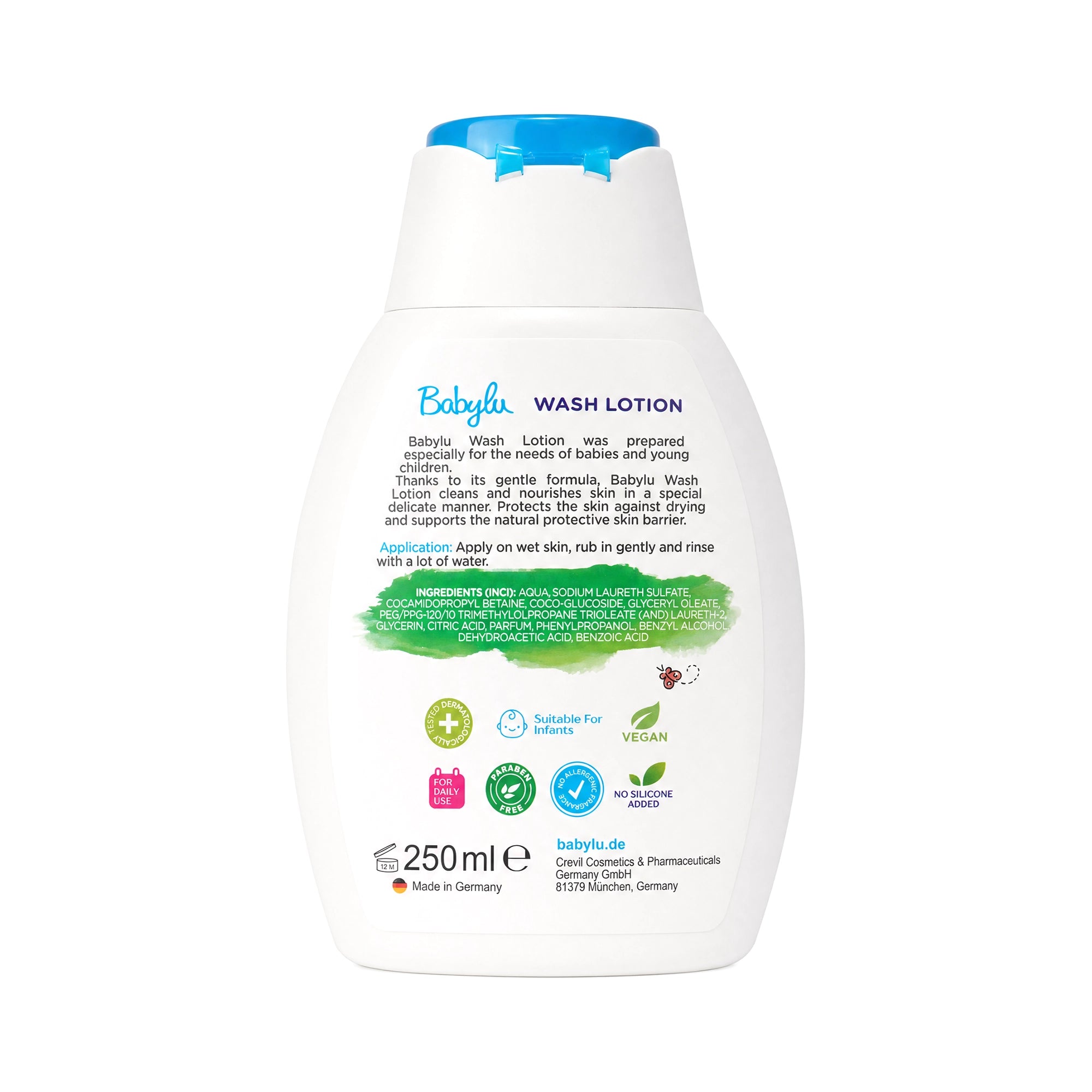 57411-Babylu Bath Wash Lotion 250ml +1