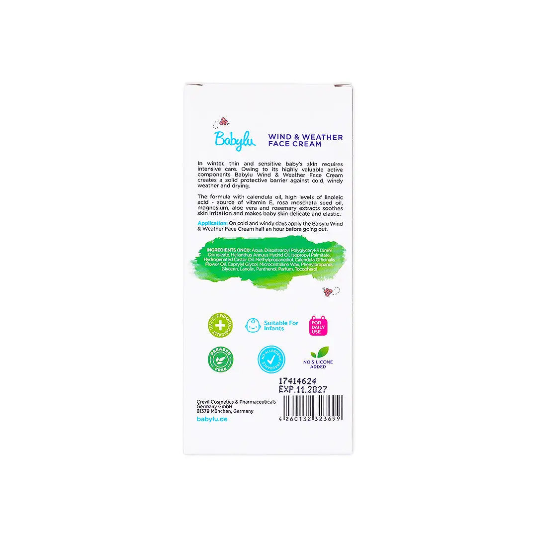 57413-Babylu Wind &amp; Weather Face Cream 75ml +7