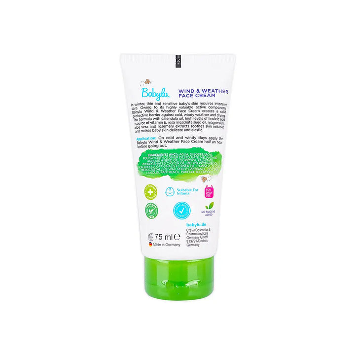 57413-Babylu Wind &amp; Weather Face Cream 75ml +3