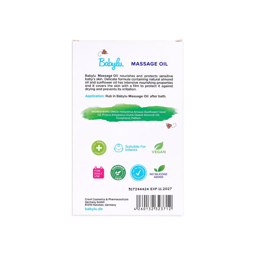 Babylu Baby Massage Body Oil 250ml