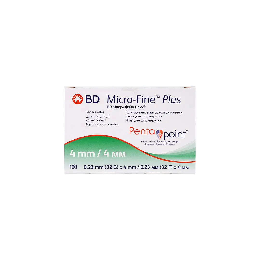 57416-BD Micro-Fine Penta Point Pen Needles 4mmx32G 100pcs +0