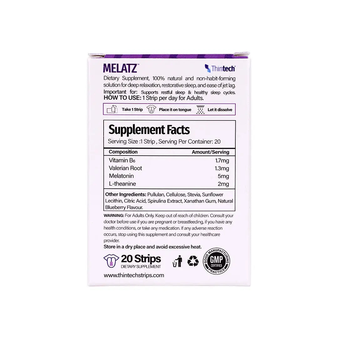 Thintech Melatz 20Strips Blueberry