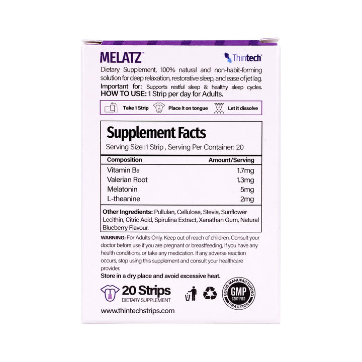 57418-Thintech Melatz 20Strips Blueberry +1