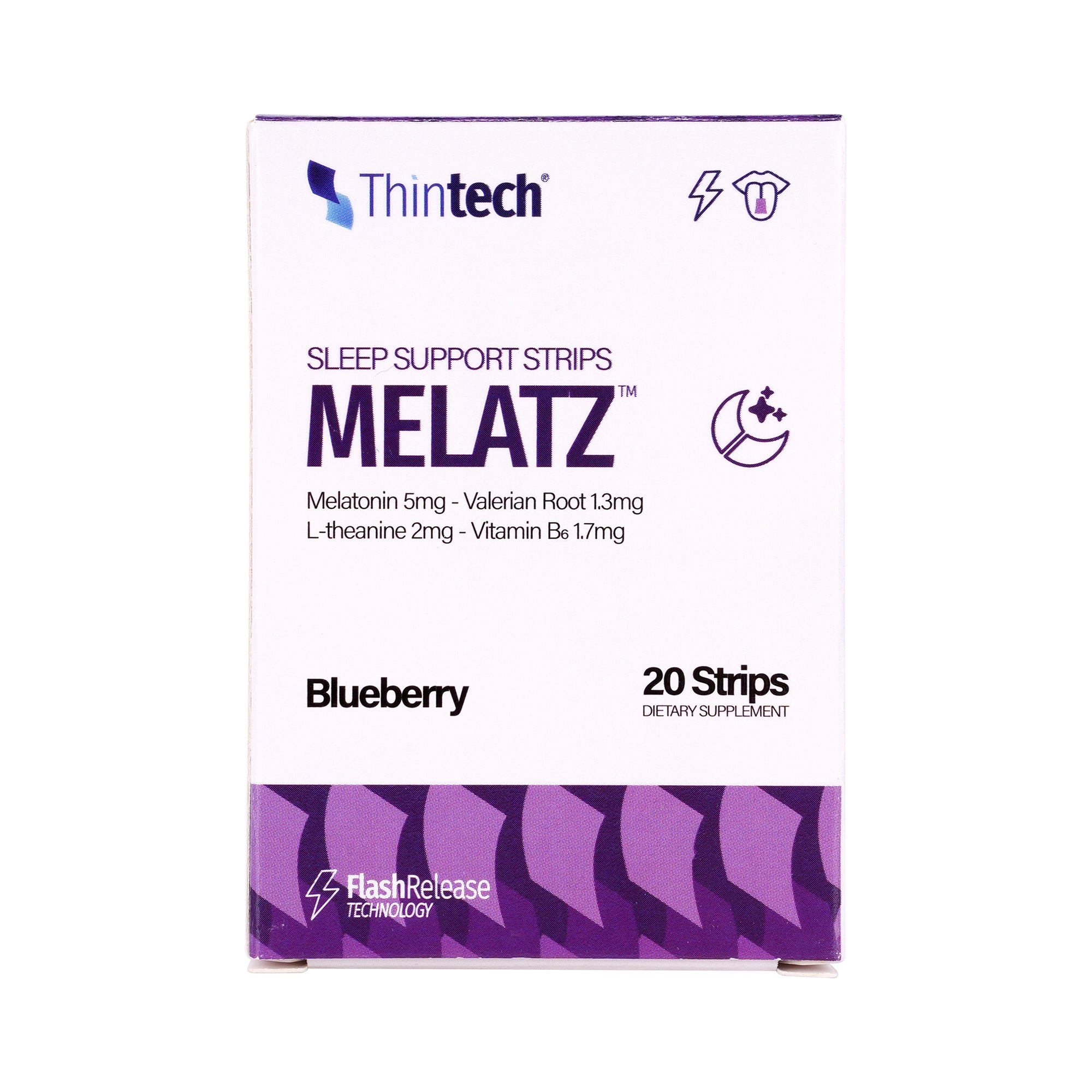 57418-Thintech Melatz 20Strips Blueberry