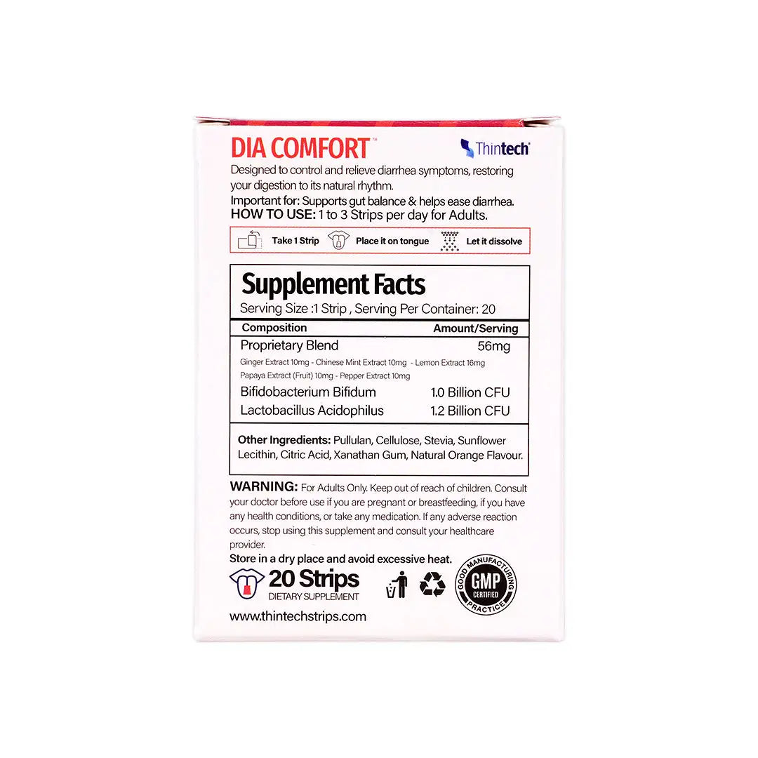 Thintech DiaComfort 20Strips Orange