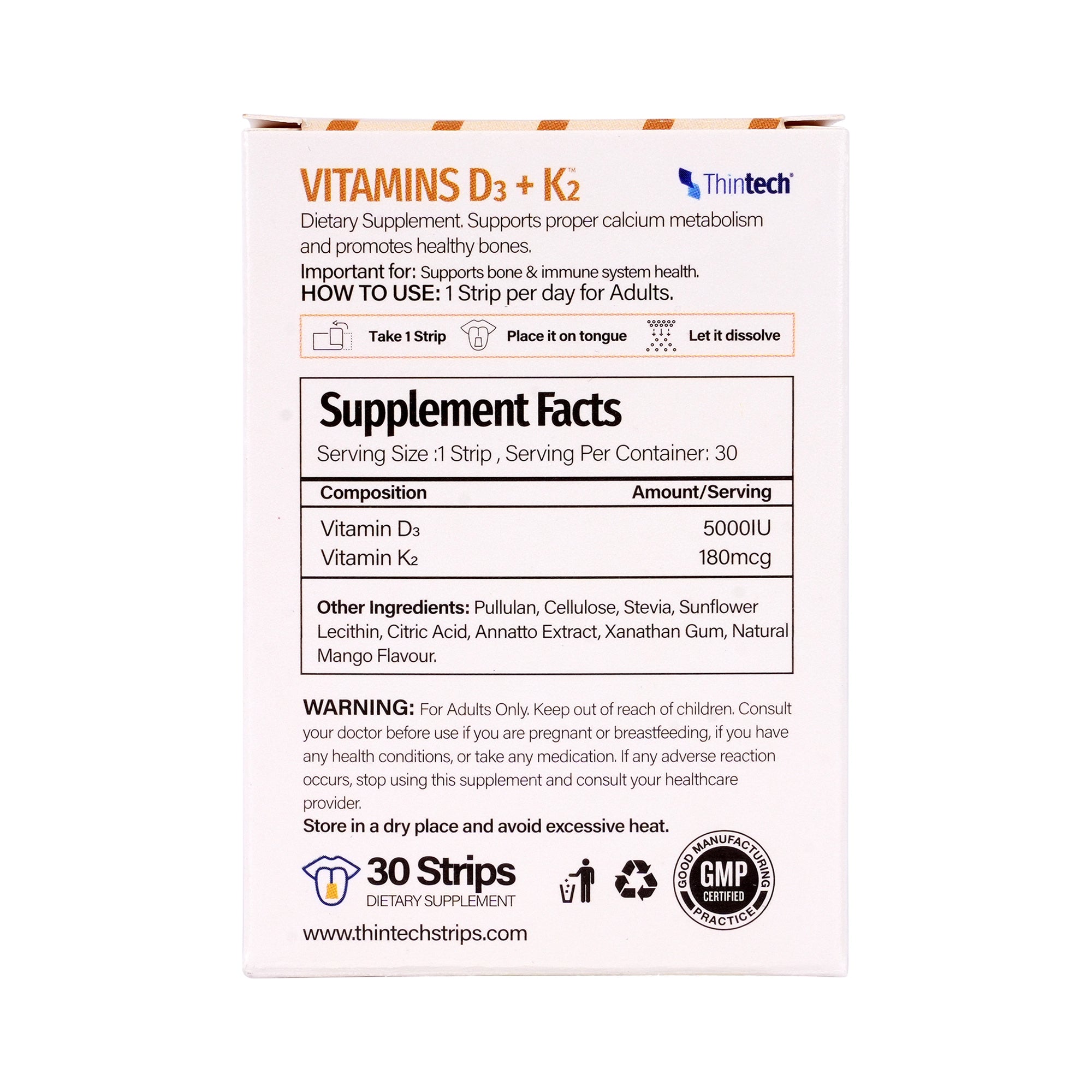 57427-Thintech D3 + K2 30Strips  Mango +1