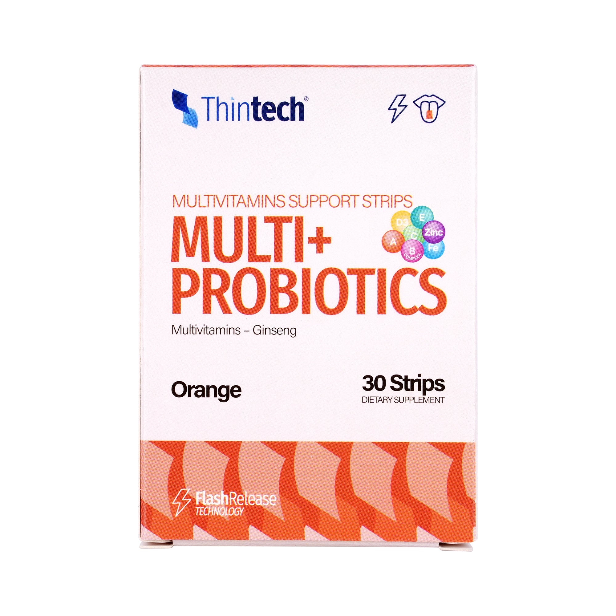 57430-Thintech Multi + Probiotics 30Strips Orange