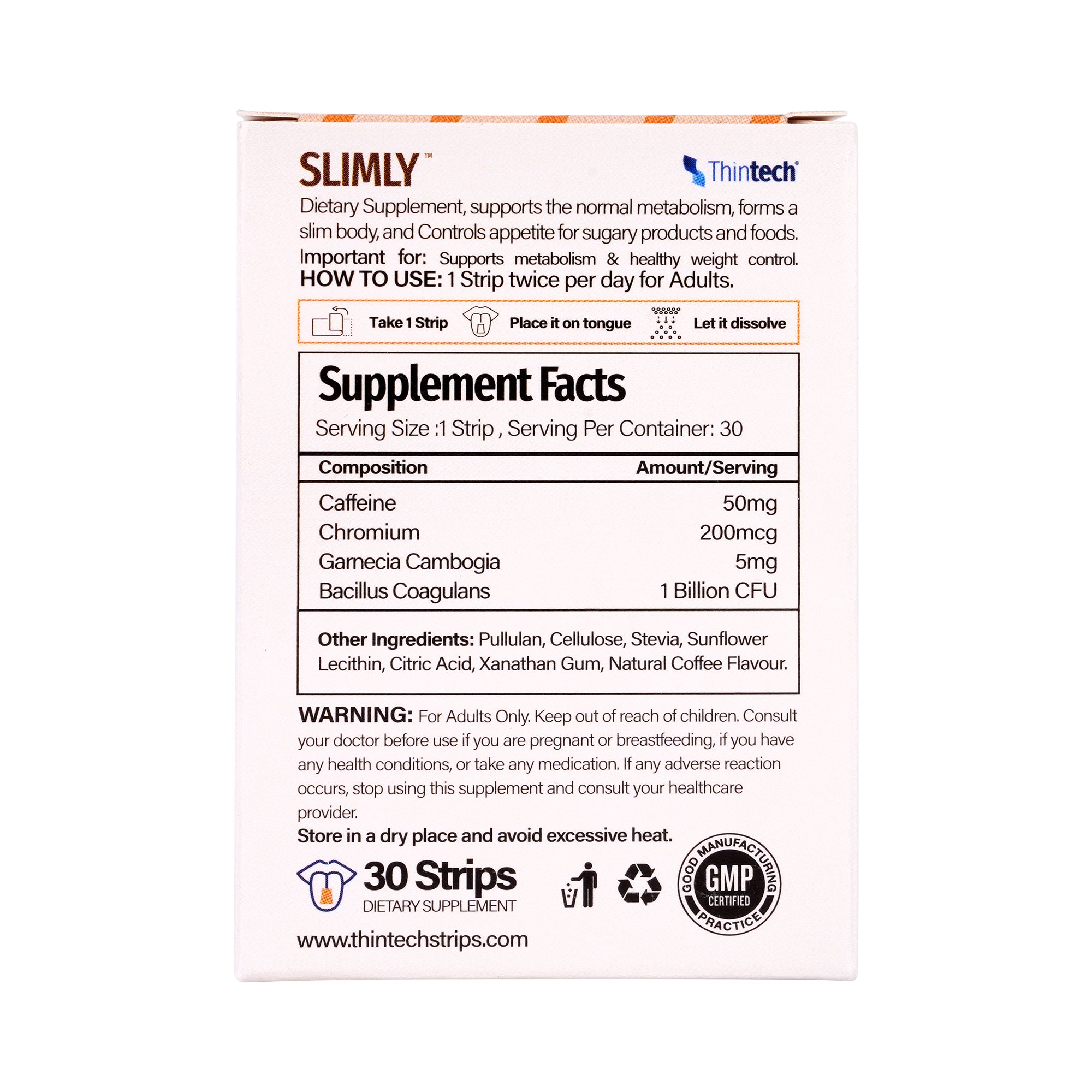 57431-Thintech Slimly 30Strips Coffee +3