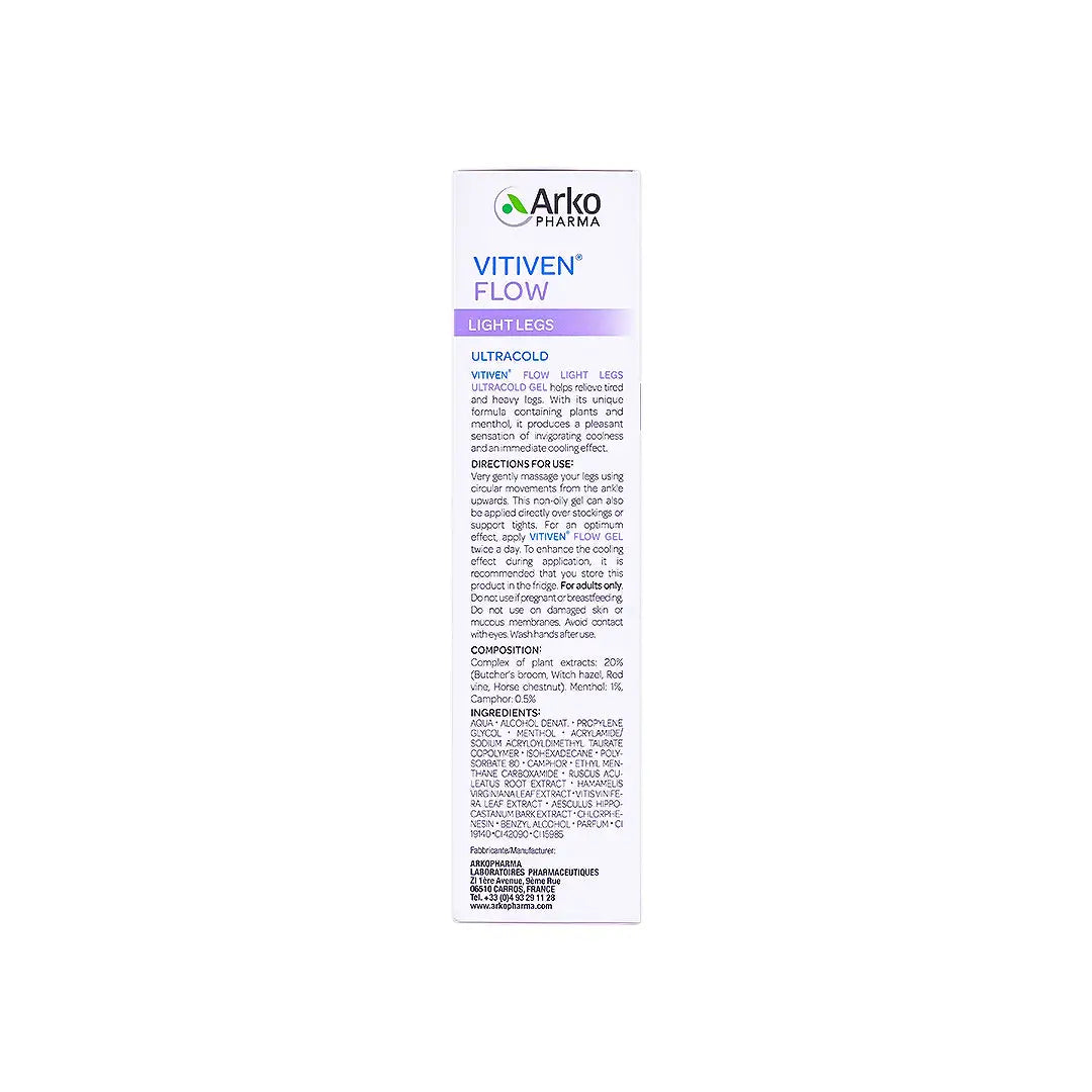 57433-Arko Pharma Vitiven Flow Light Legs Ultra Cold Gel 150ml +7