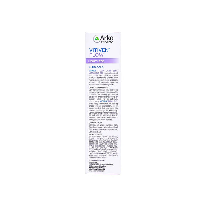 57433-Arko Pharma Vitiven Flow Light Legs Ultra Cold Gel 150ml +7