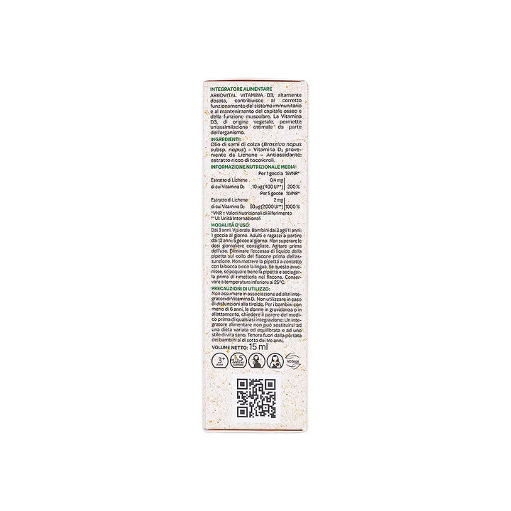 57436-Arko Pharma ArkoVital Vitamin D3 2000IU 15ml +7