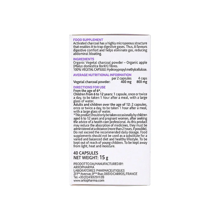 57437-Arko Pharma Vegetal Charcoal 40 Caps +5