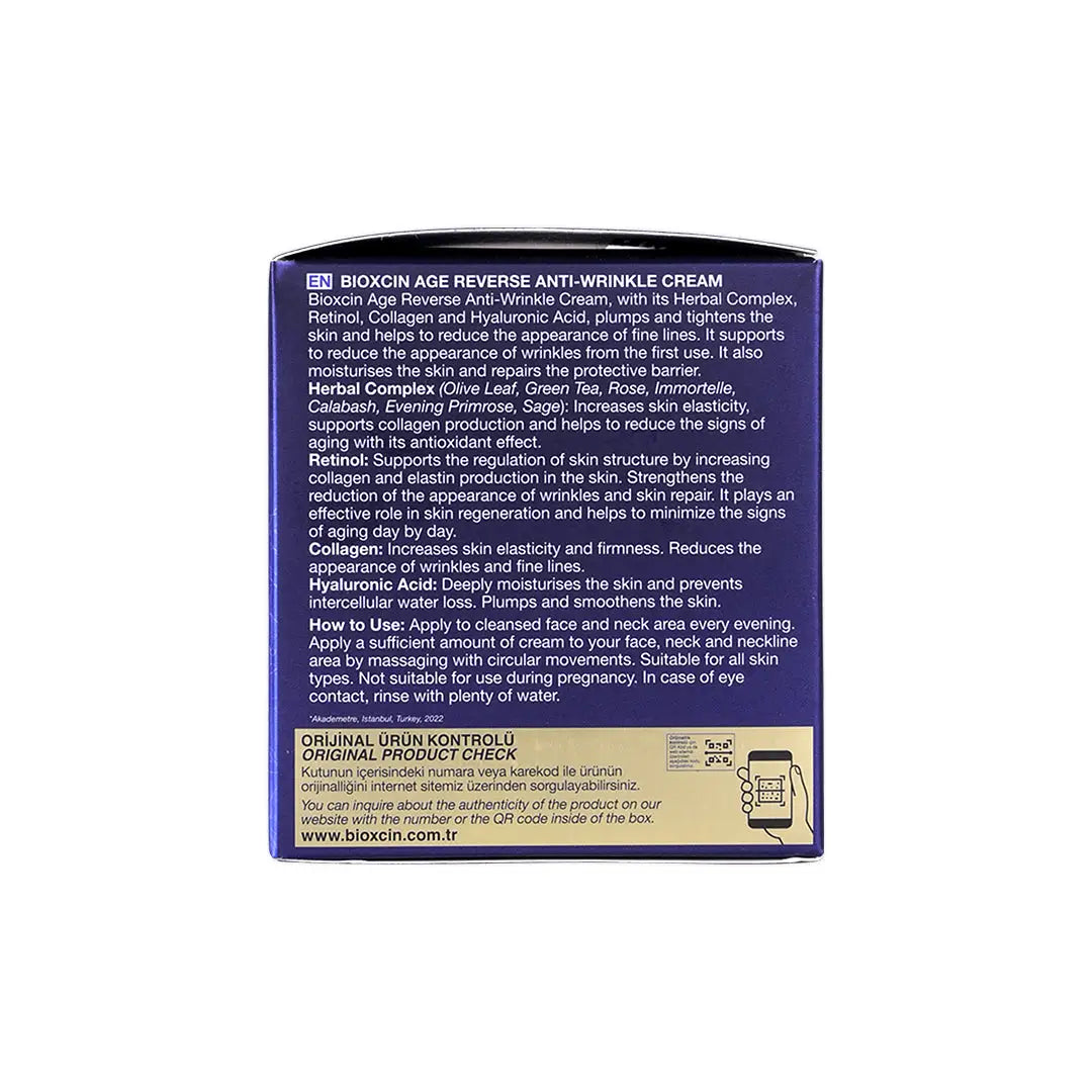 57443-Bioxcin Age Reverse Anti Wrinkle Cream 50ml +6