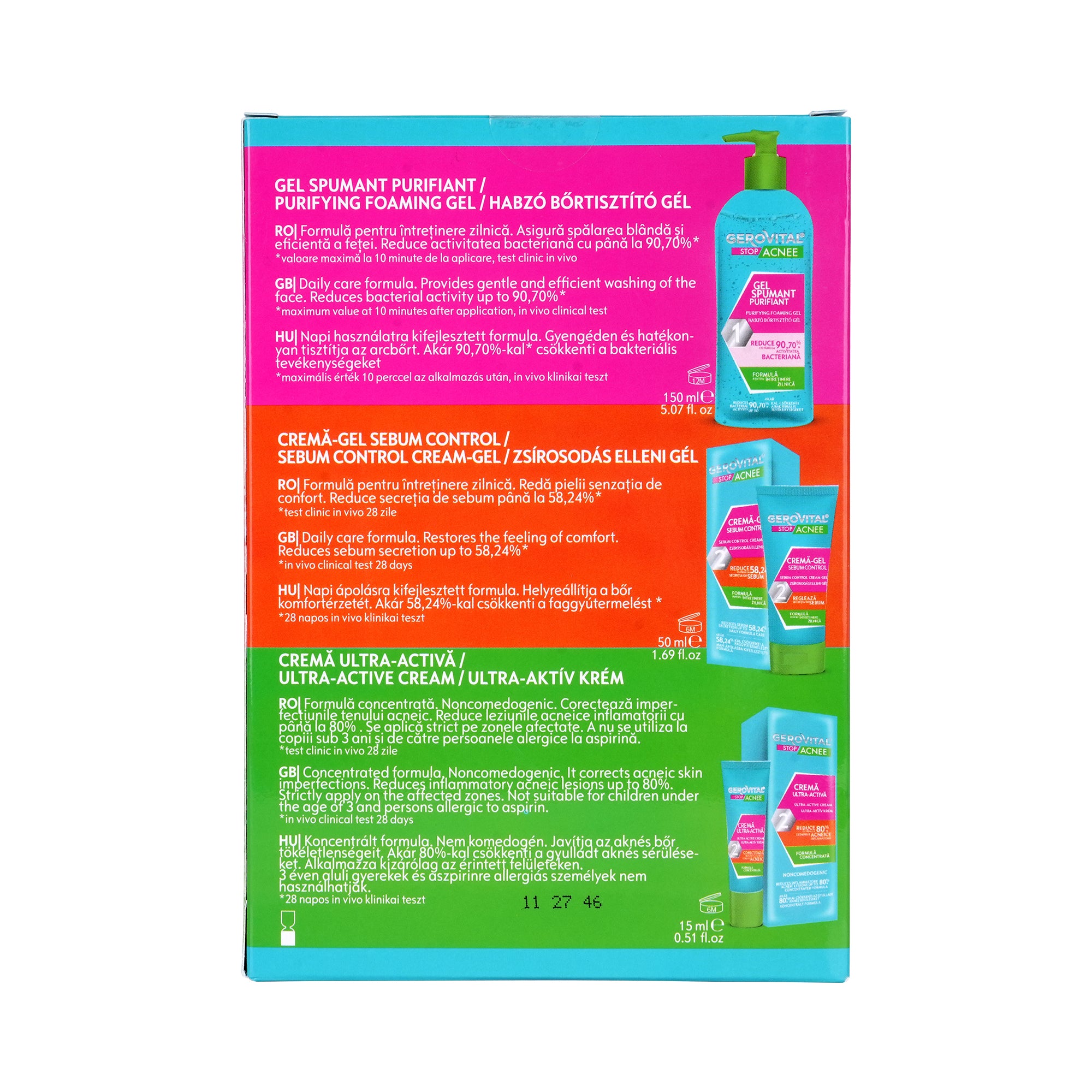 57445-Bioxcin Gerovital Stop Acne Kit +5