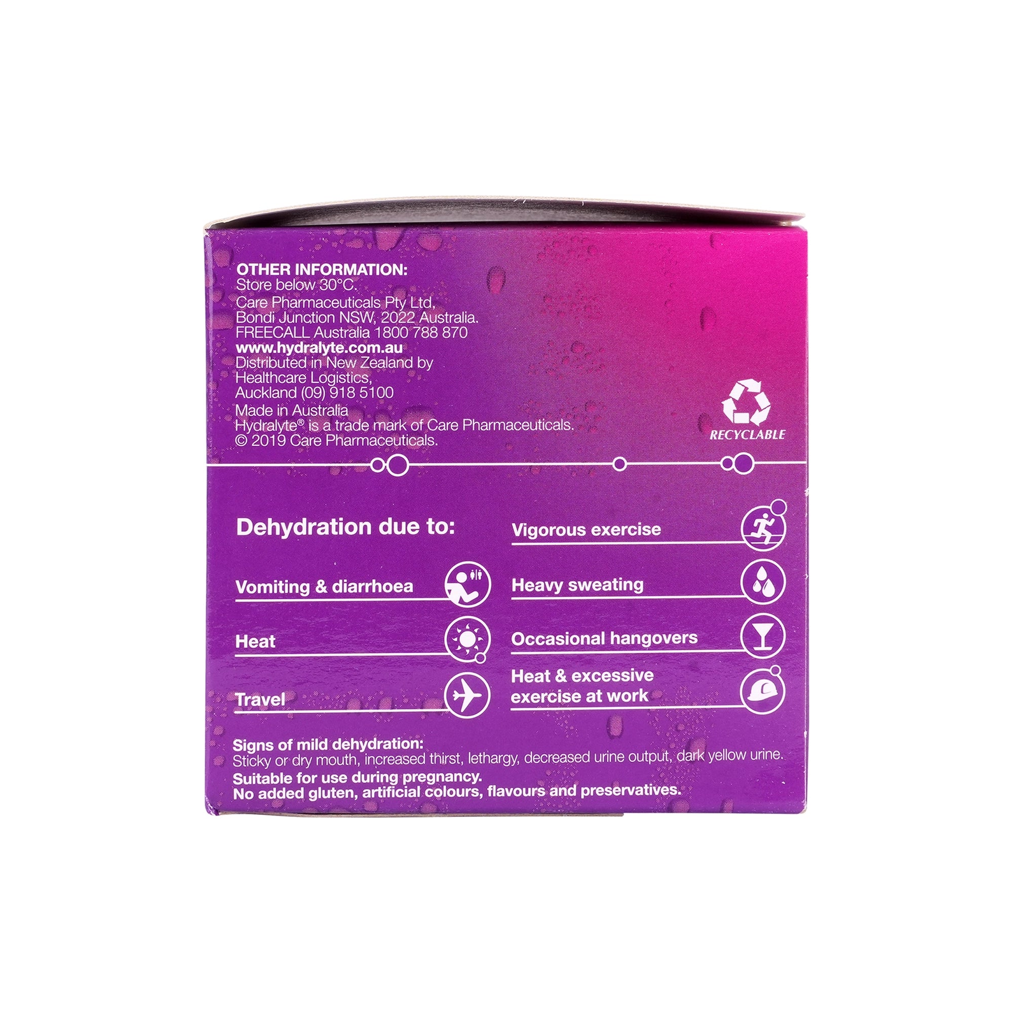 57448-Hydralyte Apple Flavoured Electrolyte Powder 10 Sachets +3