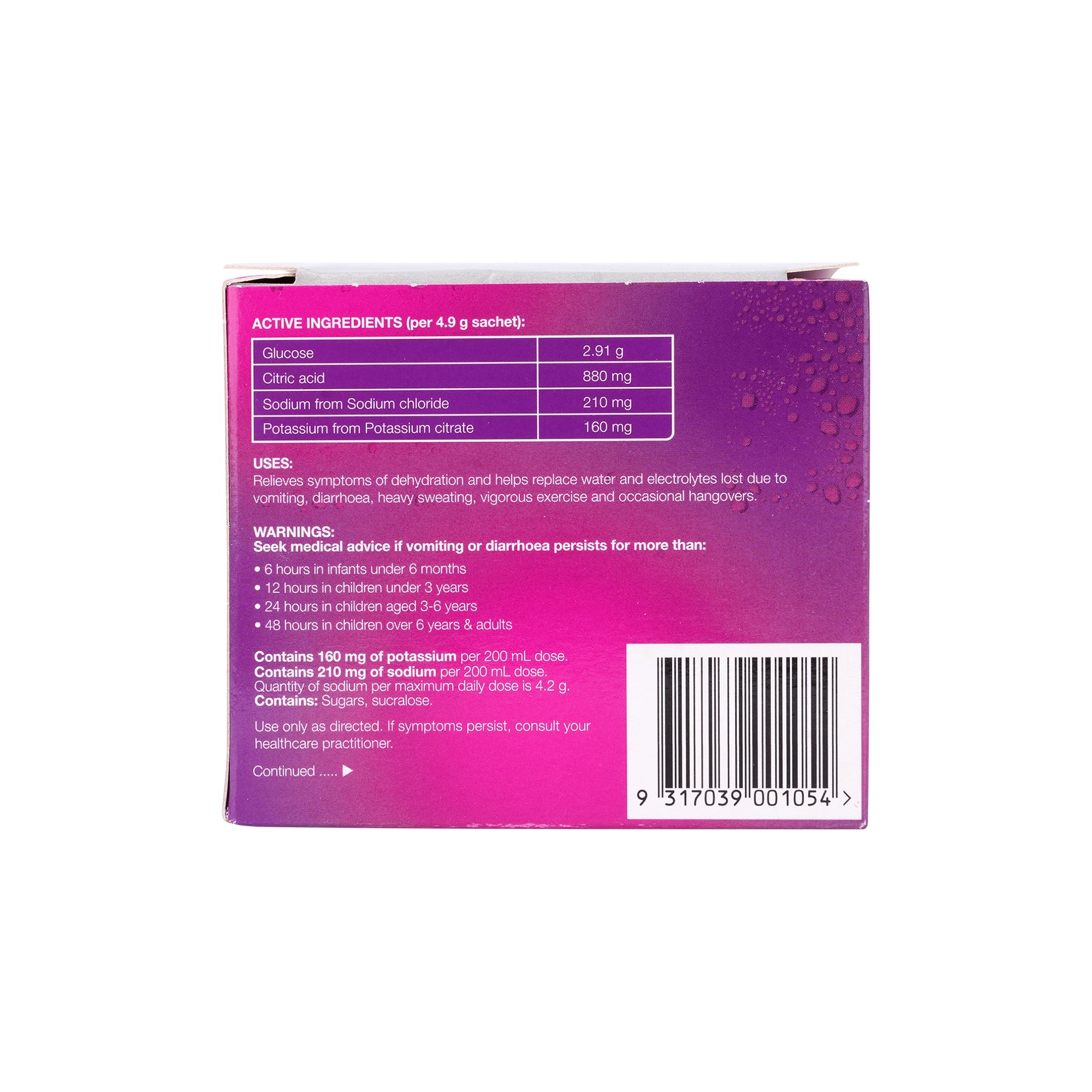 57448-Hydralyte Apple Flavoured Electrolyte Powder 10 Sachets +4