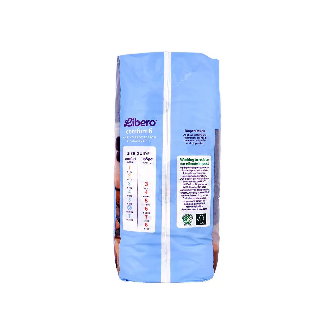 57462-Libero Comfort No.6 (13-20Kg) 28Pcs +1