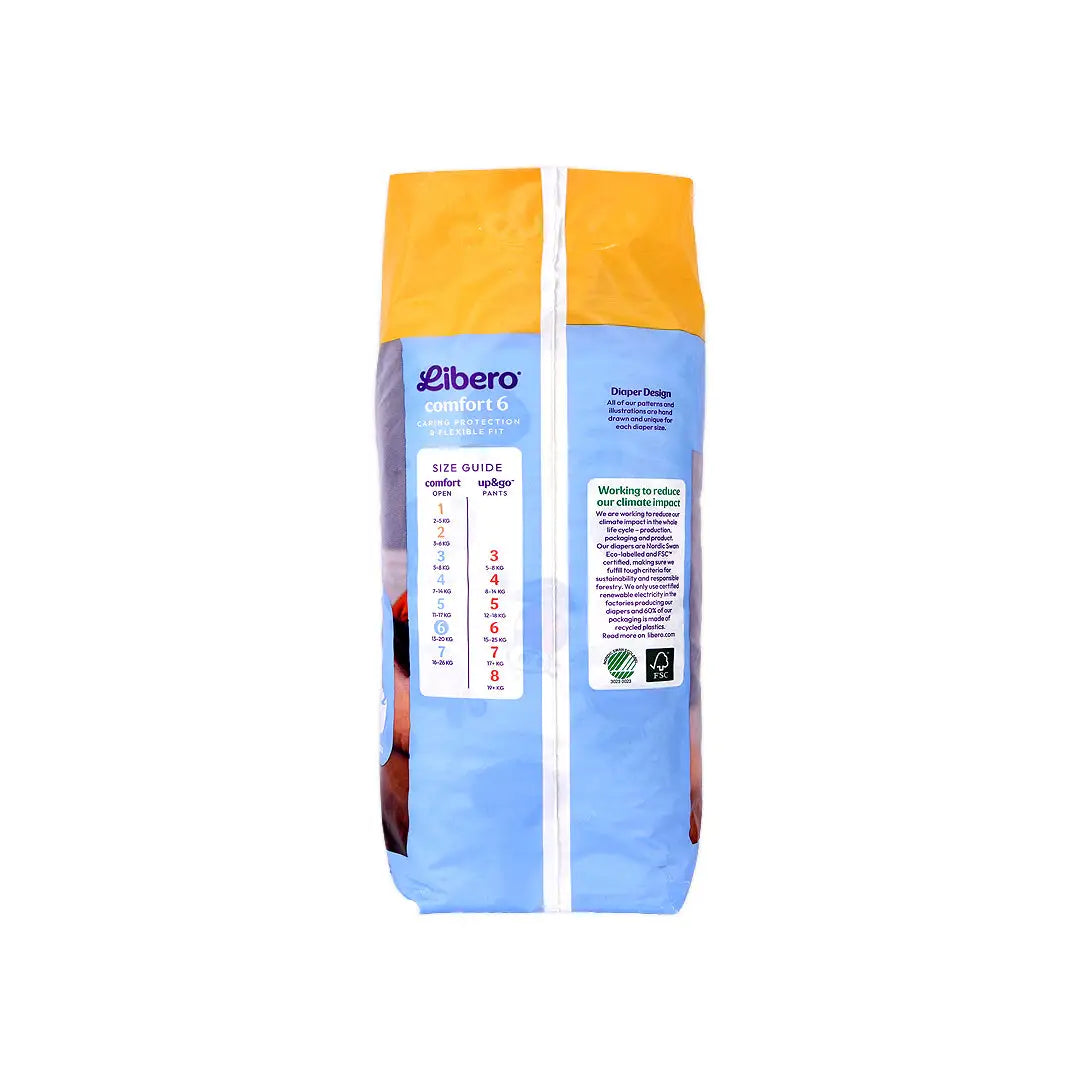 57463-Libero Comfort No.6 (13-20Kg) 40Pcs +1