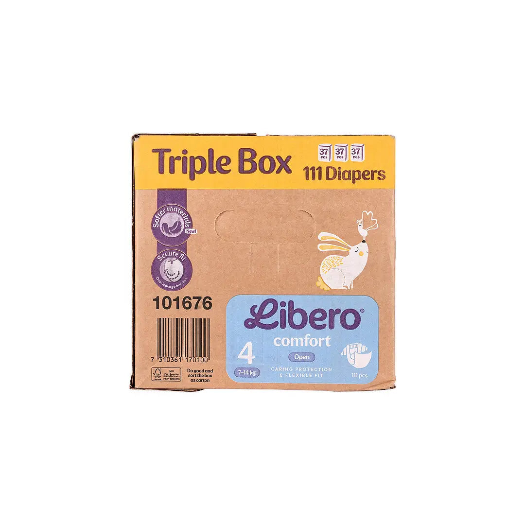 57468-Libero Comfort No.4 (7-14Kg) 111Pcs +1