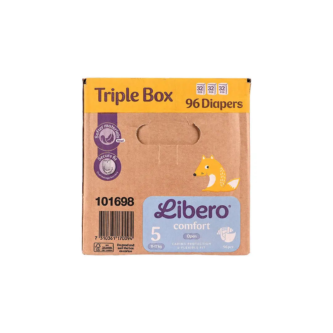 Libero Comfort No.5 (11-17Kg) 96Pcs