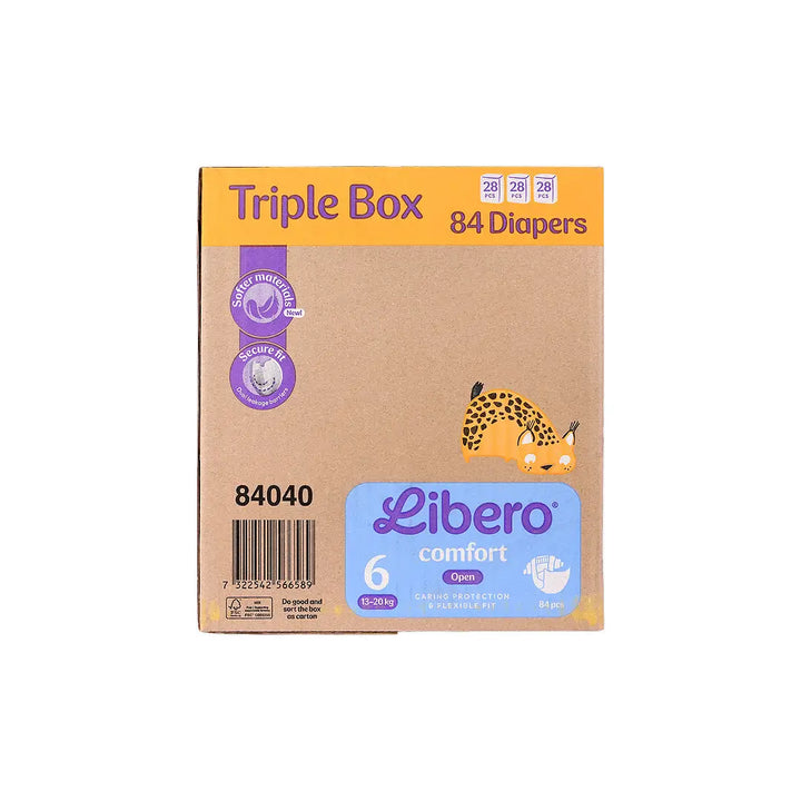 57470-Libero Comfort No.6 (13-20Kg) 84Pcs +1