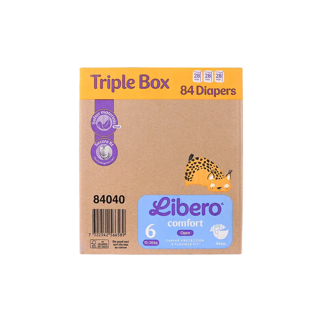 57470-Libero Comfort No.6 (13-20Kg) 84Pcs +3