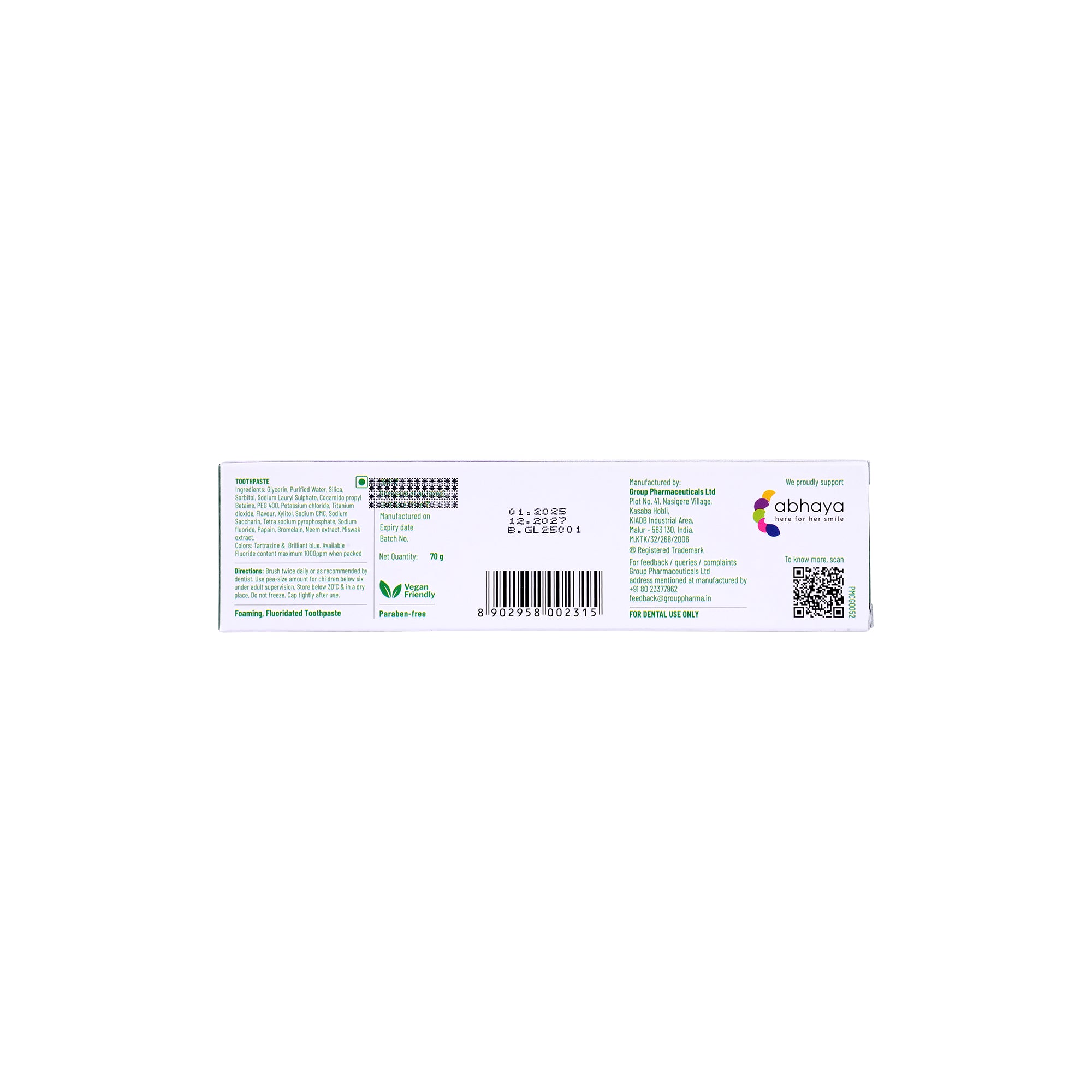 57477-Glodent Glowing & Healthy Gum  Toothpaste 70g +4