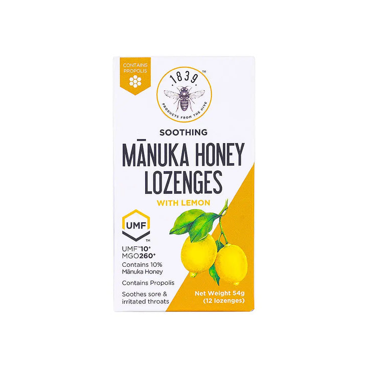 57501-1839 Manuka Honey  Lozenges UMF10+ 12pcs-Lemon