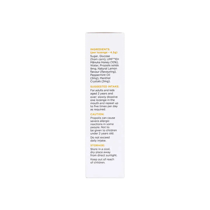 57501-1839 Manuka Honey  Lozenges UMF10+ 12pcs-Lemon +1
