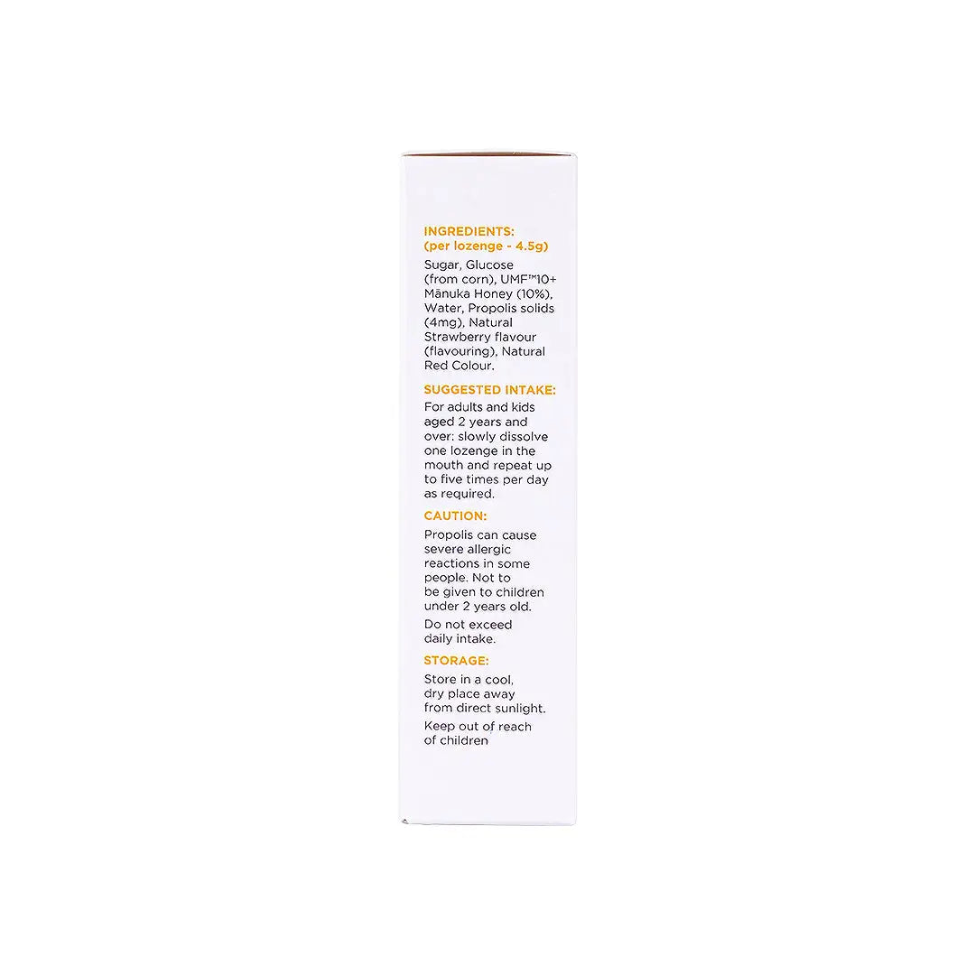 57502-1839 Manuka Honey Lozenges UMF10+ 12pcs-Strawberry +1