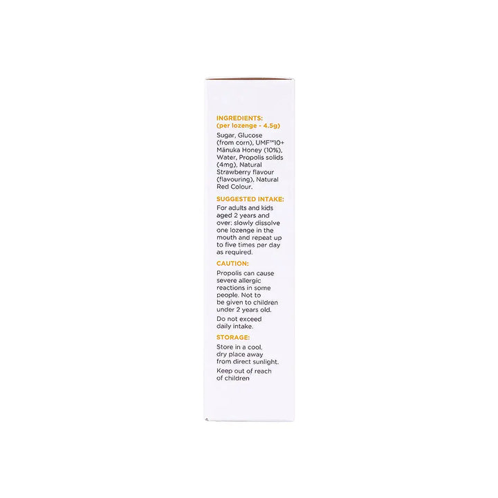 57502-1839 Manuka Honey Lozenges UMF10+ 12pcs-Strawberry +1
