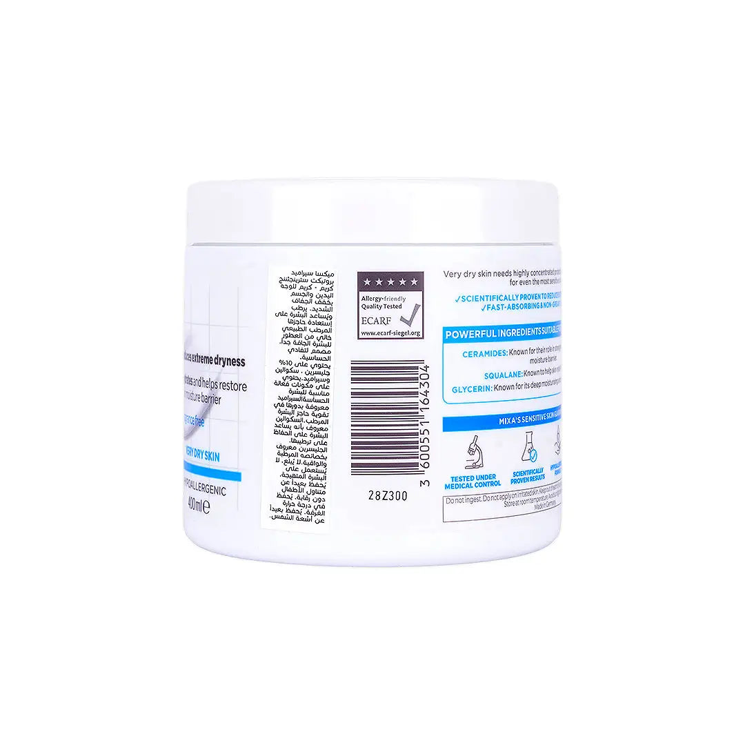 57511-Mixa Ceramide Protect Strengthening Cream 400ml +1