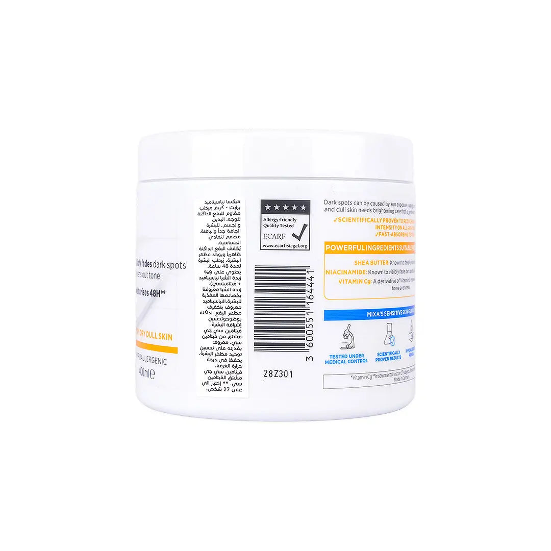 57513-Mixa Niacinamide Bright Cream 400ml +2