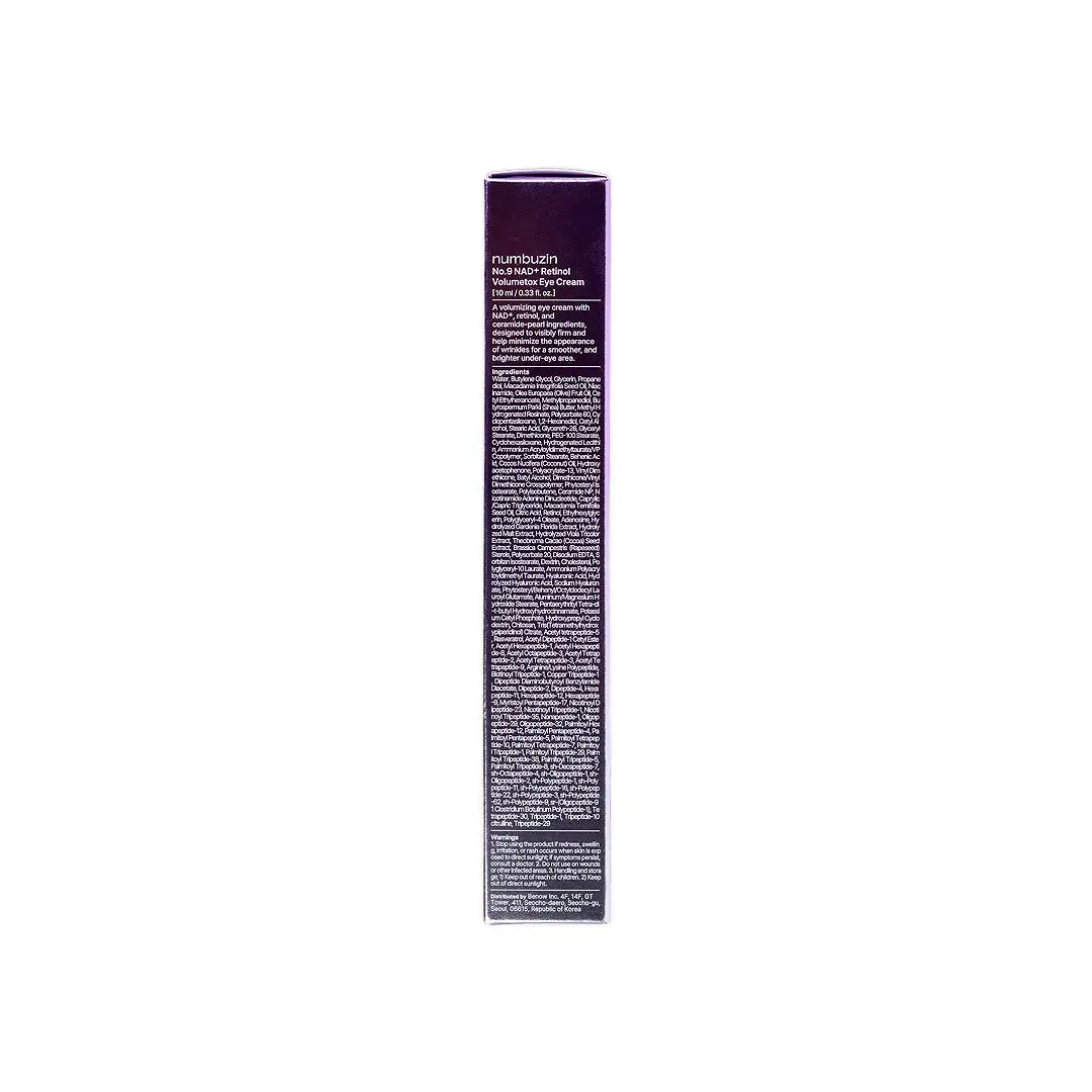 57514-Numbuzin NAD+ Retinol Volumetox +9 Eye Cream 10ml +3
