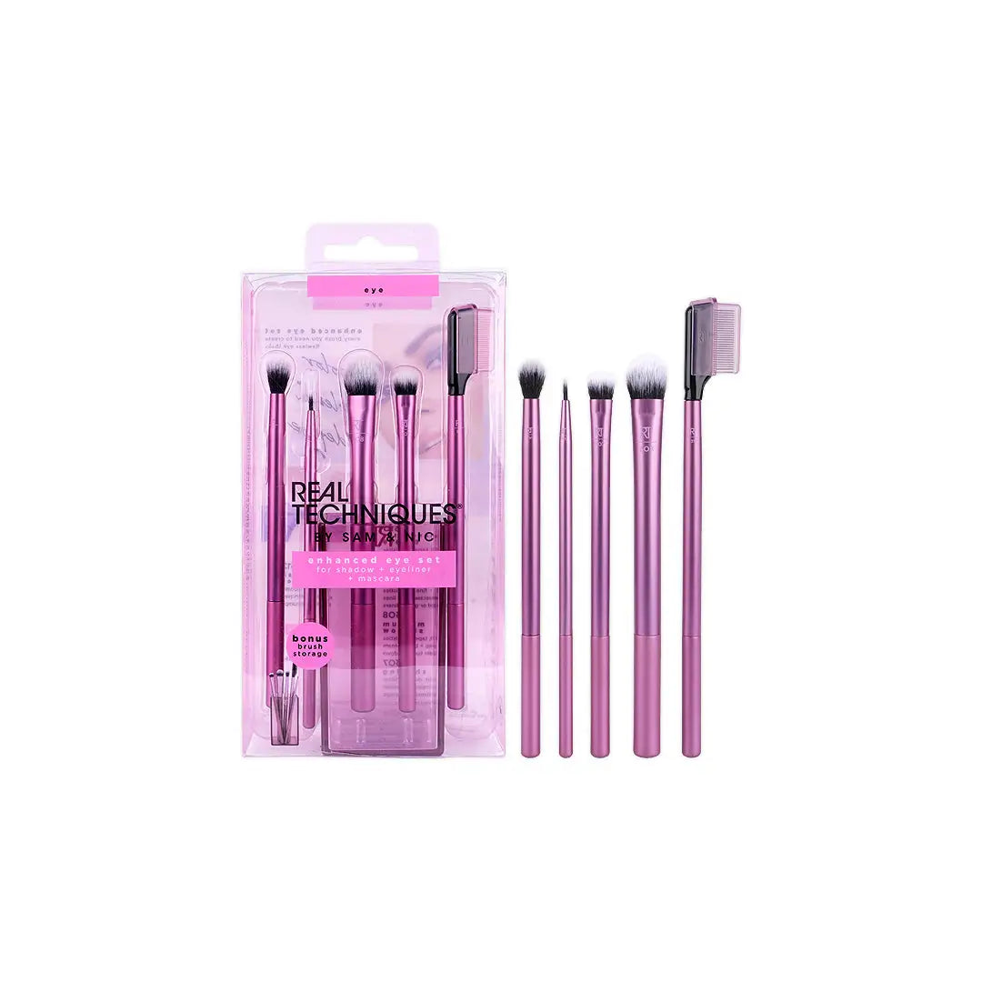 57533-Real Techniques Enhanced Eyeshadow+ Eyeliner Brush Set-91534