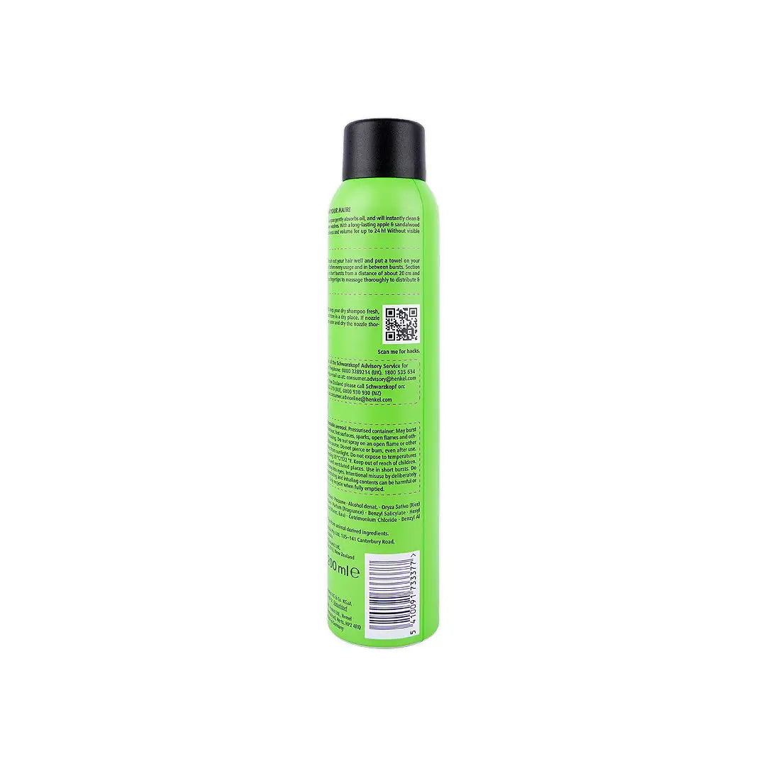 57537-Got2b Extra Fresh Dry Shampoo 200ml-Apple & Sandalwood +2