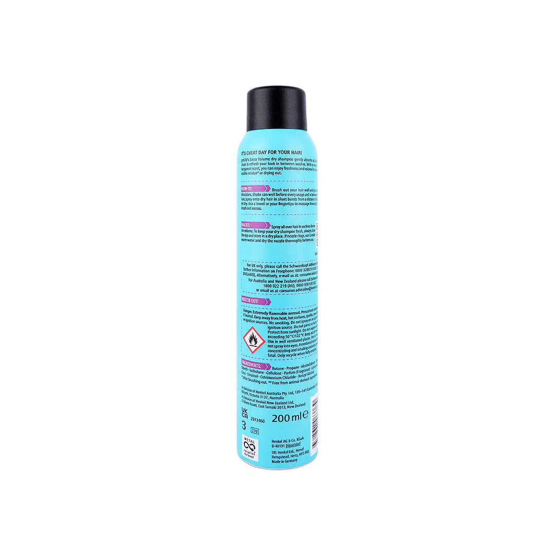 Got2b Extra Volume Dry Shampoo 200ml-Lemon & Bergamot +1