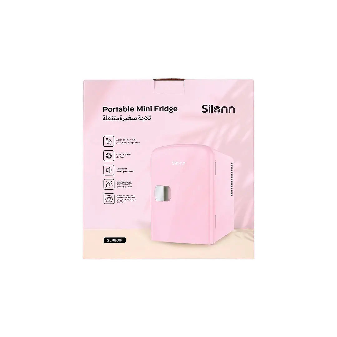 57597-Silonn Portable Mini Fridge-Pink +6