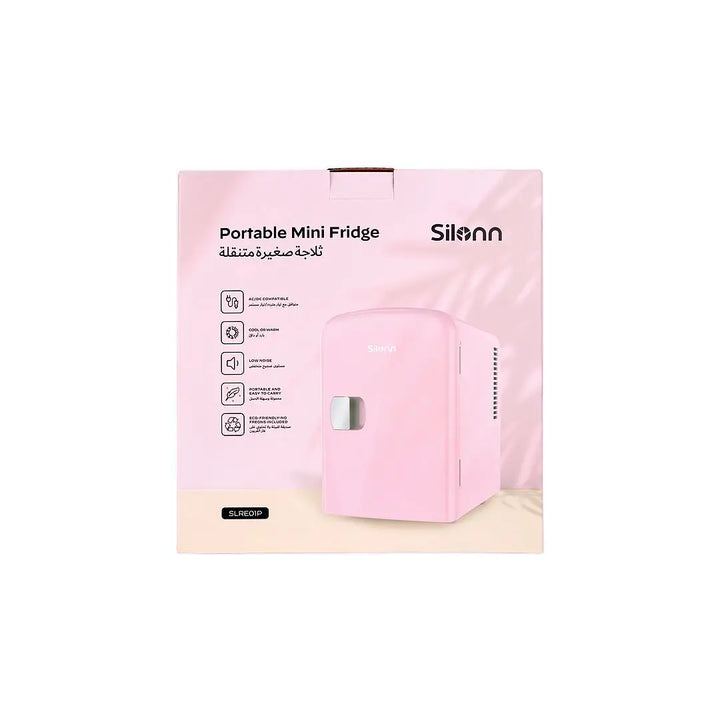 57597-Silonn Portable Mini Fridge-Pink +6