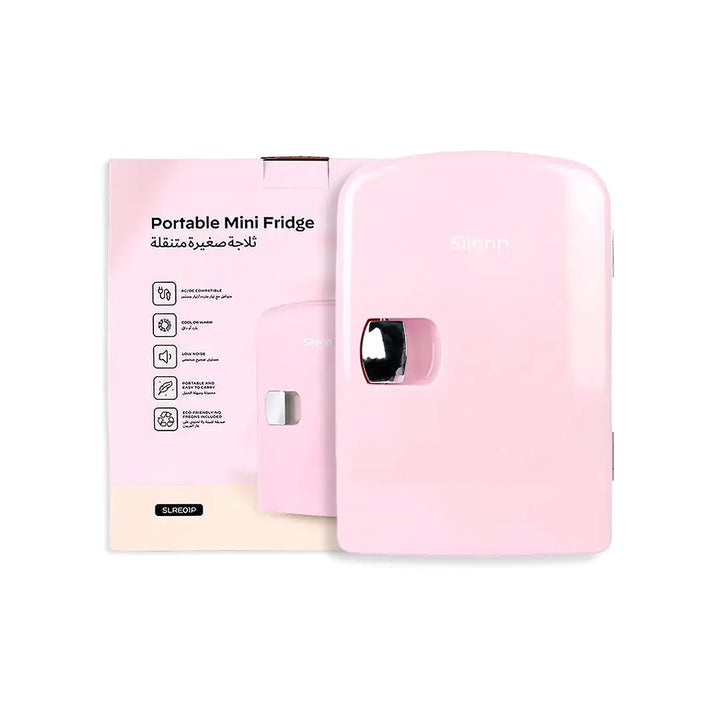 57597-Silonn Portable Mini Fridge-Pink +1