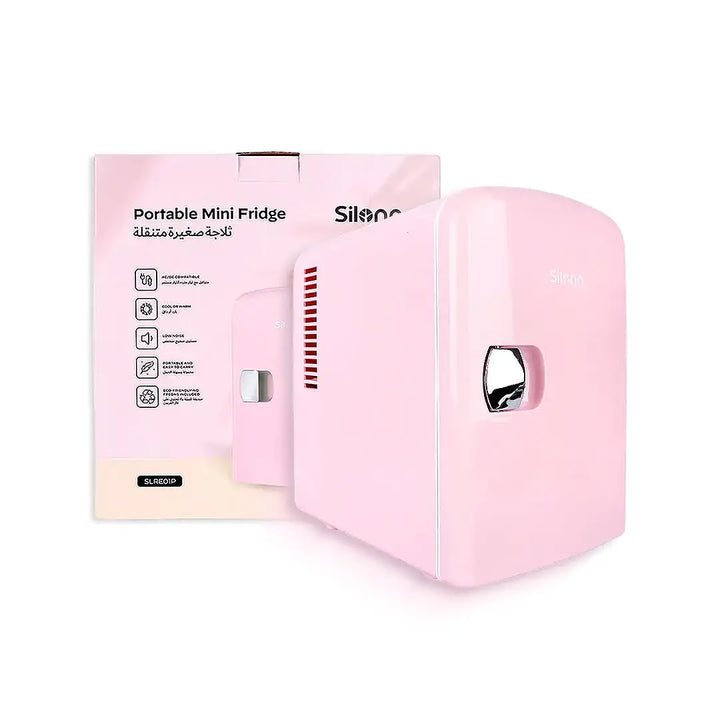 57597-Silonn Portable Mini Fridge-Pink