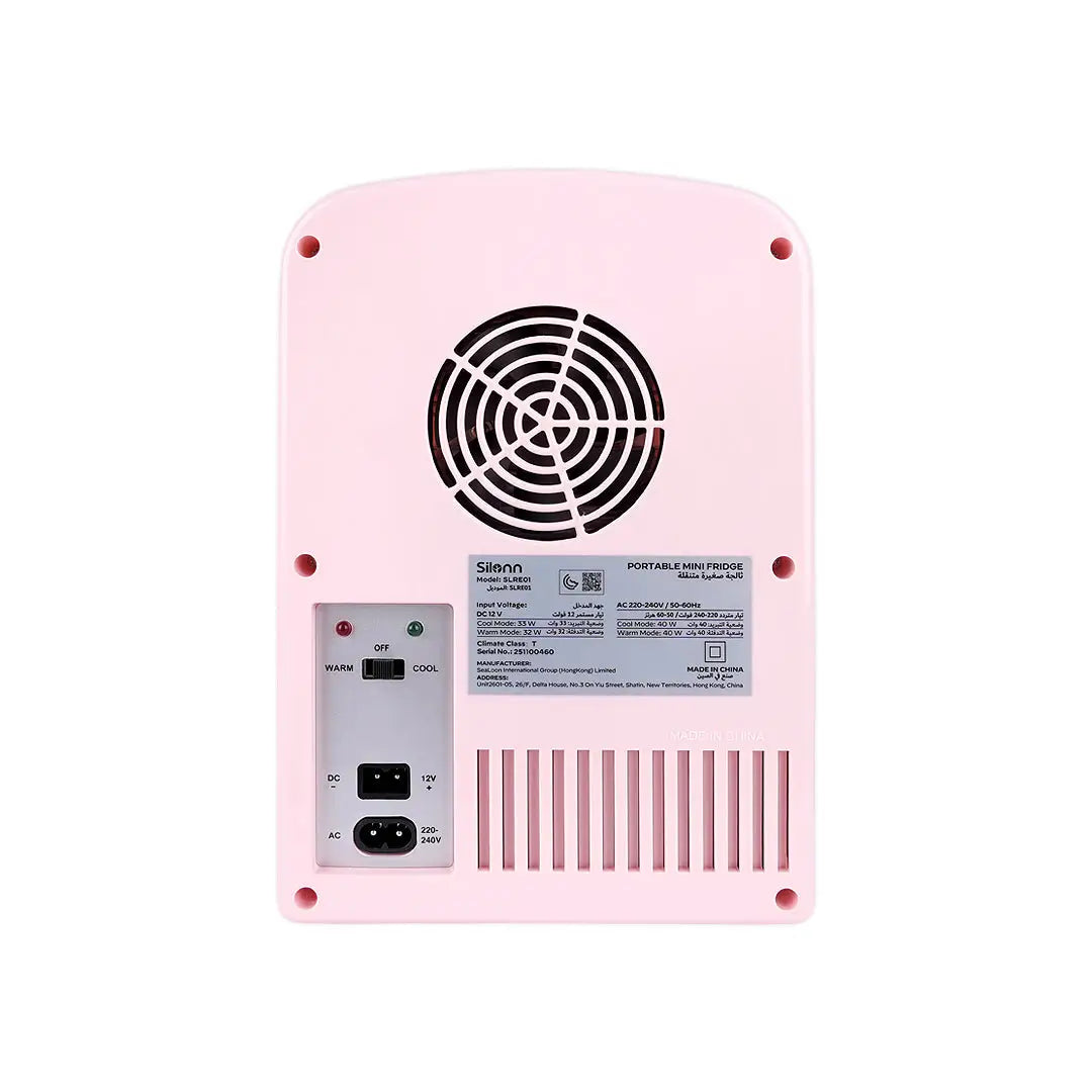 57597-Silonn Portable Mini Fridge-Pink +5