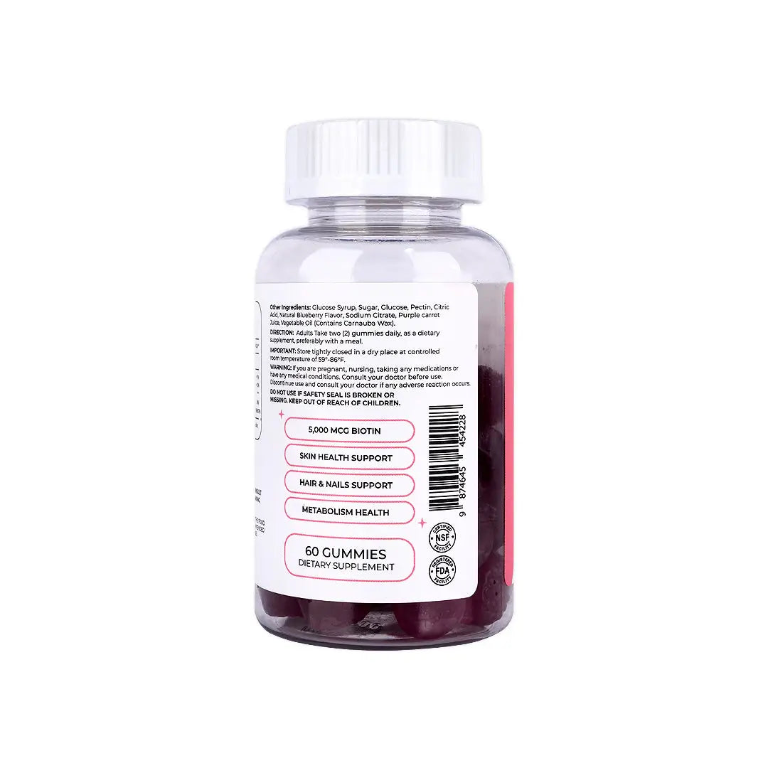 57599-Dose Of Beauty Biotin 5000 MCG 60 Gummies +2