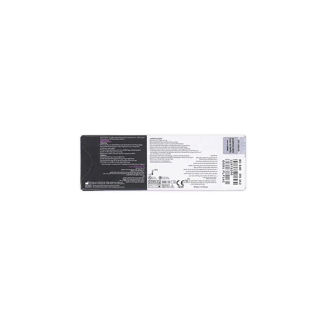 57603-Bella Color One Day Lens 10Pcs - Silent Gray +4