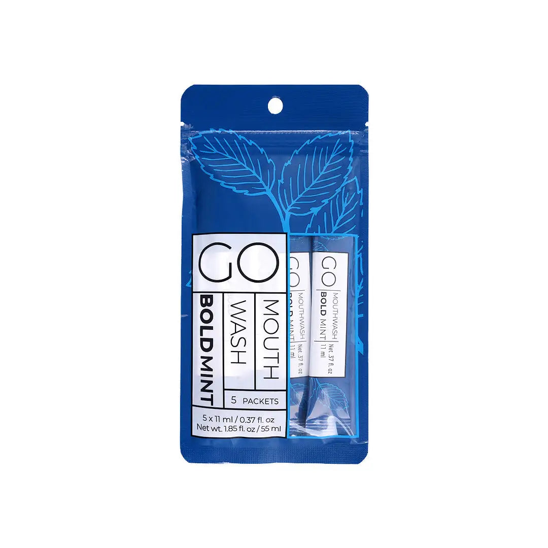 Go Bold Mint Mouthwash Sachet 5x11ml