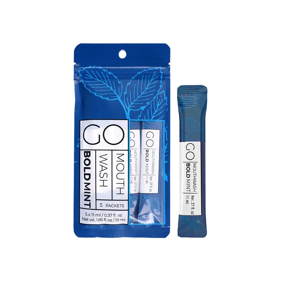 Go Bold Mint Mouthwash Sachet 5x11ml