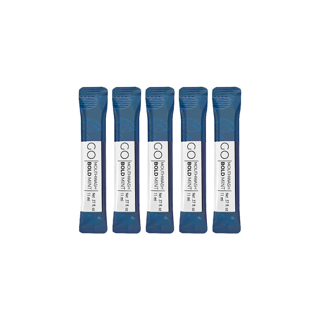 Go Bold Mint Mouthwash Sachet 5x11ml